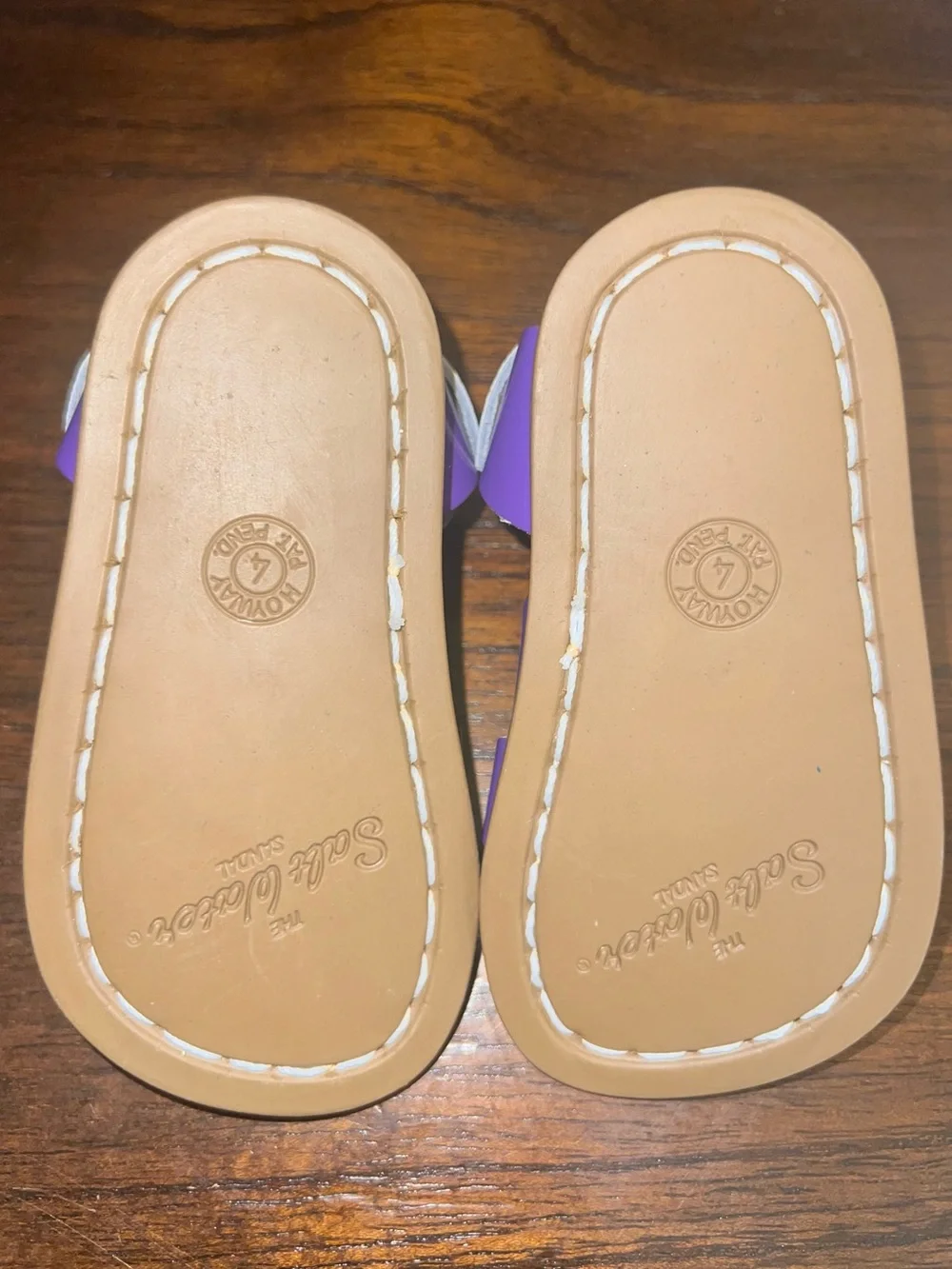 Purple Kids Strappy Sandals by Saltwater Sandal